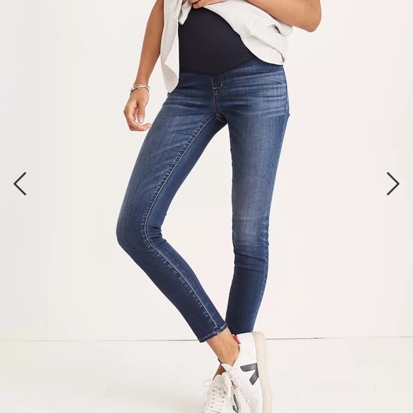Madewell Maternity Over-The-Belly Skinny Jeans Danny Wash: TENCEL™ Denim Edition - Picture 1 of 4